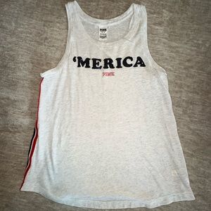 PINK ‘Merica Tank ❤️🤍💙